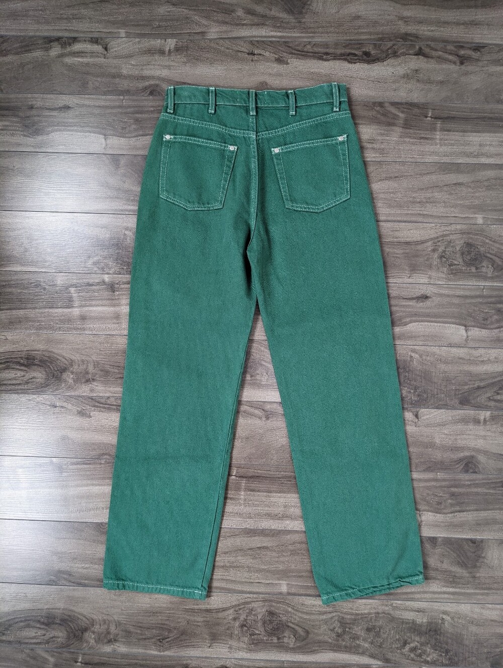 Reformation Women's Jeans Cowboy High Rise Straight Jeans Green Size 28 - Picture 11 of 12